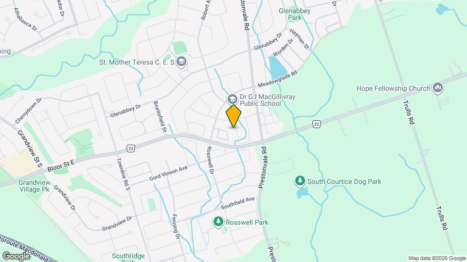 91 Mcroberts Cres Map and Location Details