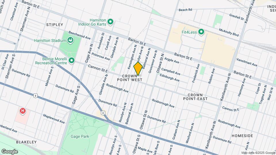 199 Balmoral Ave N Map and Location Details