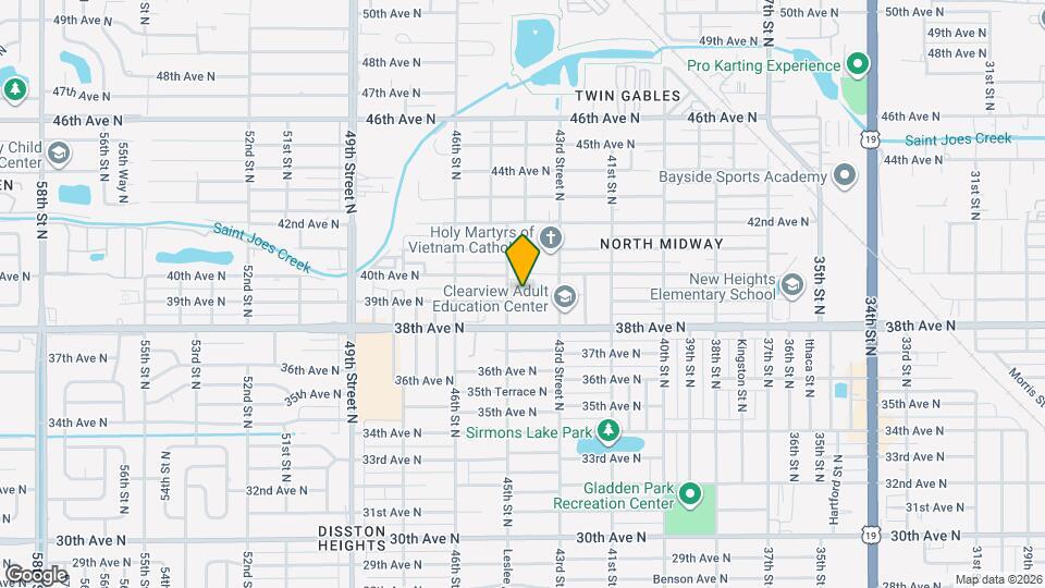 3910 44th St N Mapa y Detalles de la Ubicación