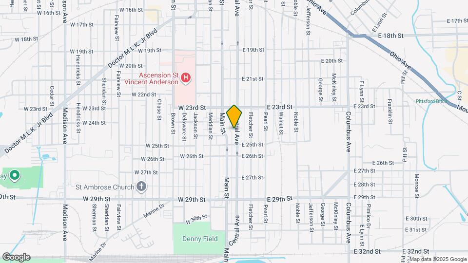 2413 Central Ave Map and Location Details