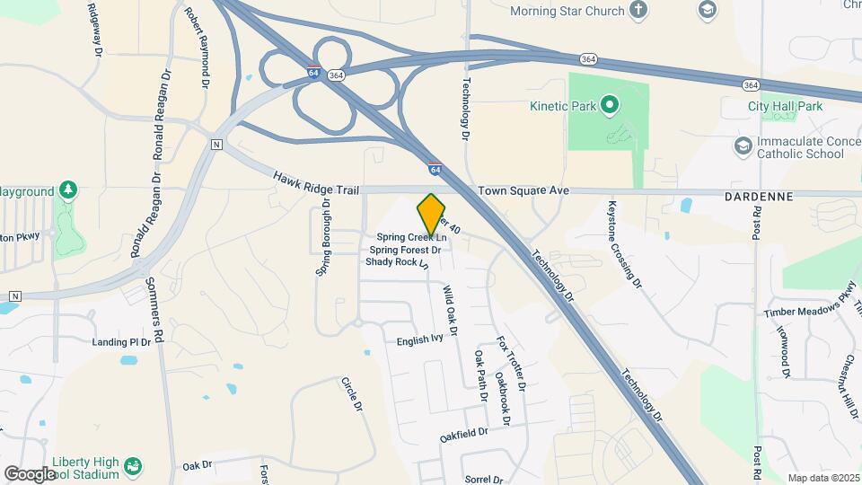 10201 Spring Creek Ln Map and Location Details