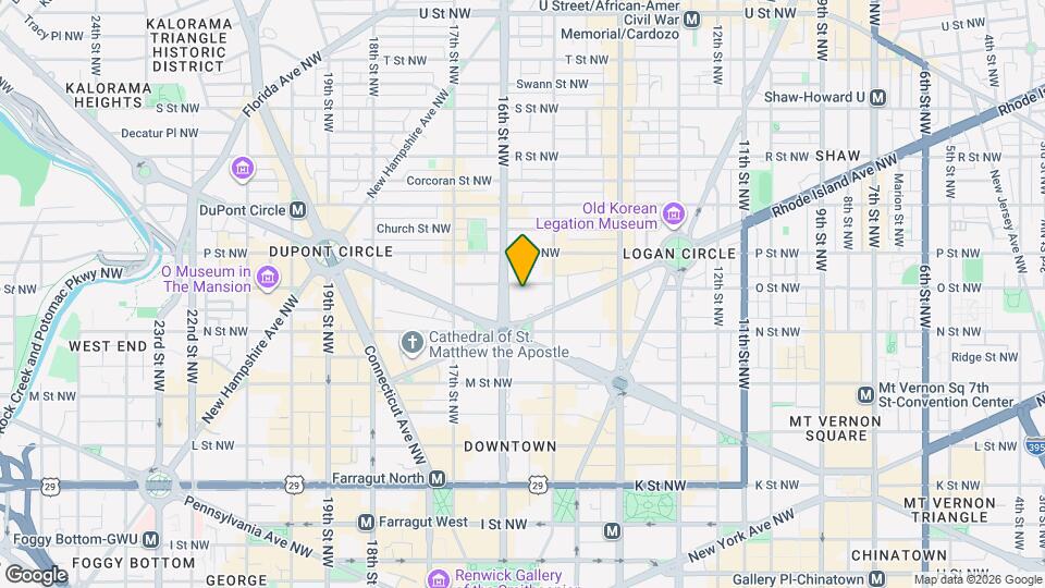 1532 O St NW, Unit A Mapa y Detalles de la Ubicación