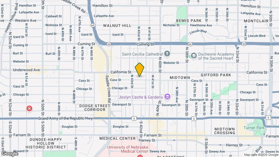 4170 Cass St Map and Location Details
