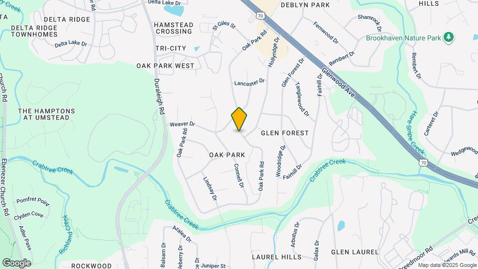 4805 Oak Park Rd Map and Location Details