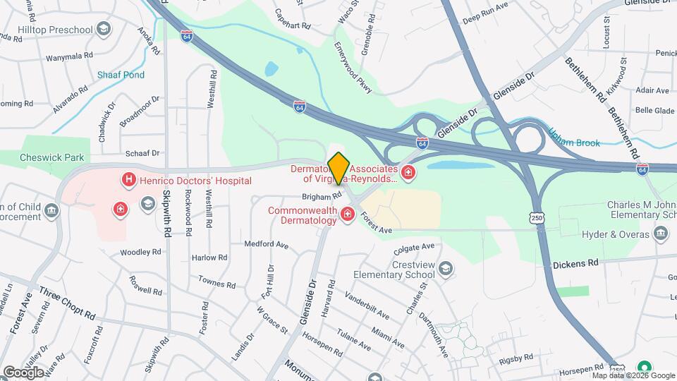 7100 Brigham Rd Map and Location Details