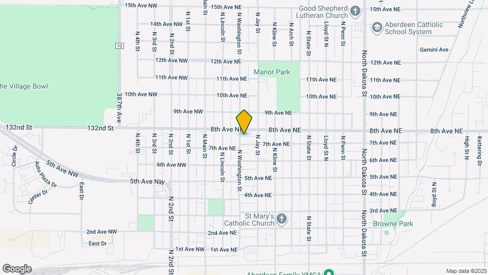 712 N Washington St Map and Location Details