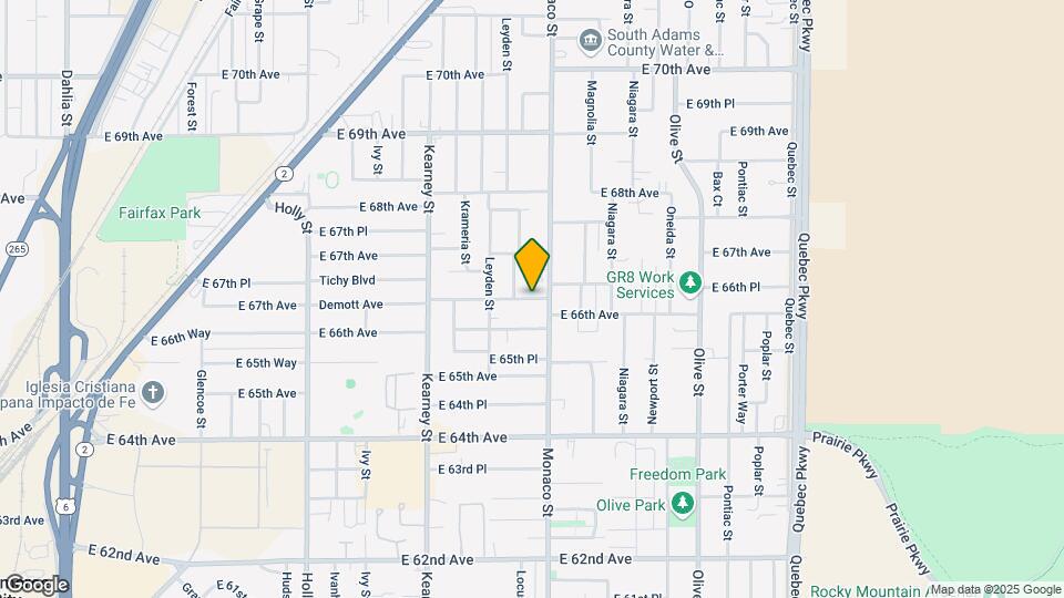 6452 E 66th Pl Map and Location Details