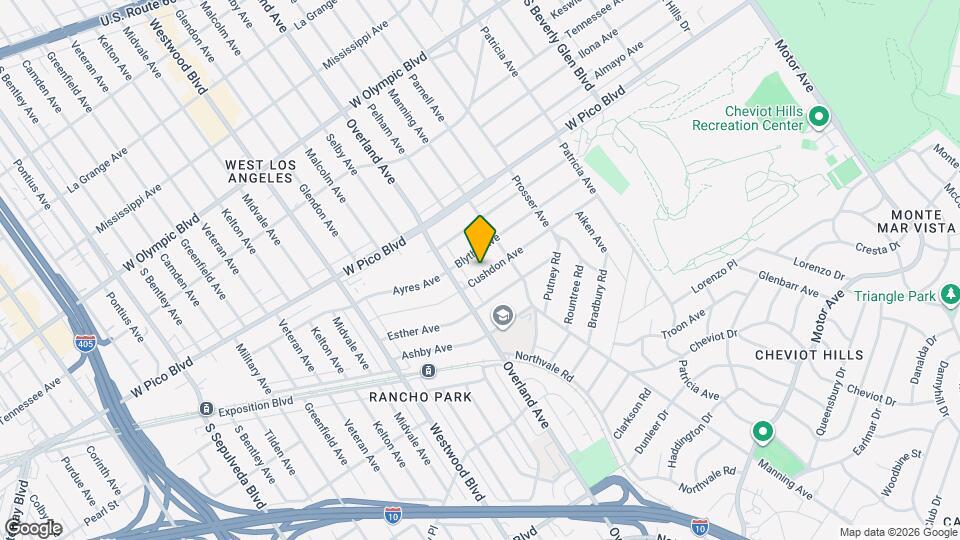 10639 Cushdon Ave Map and Location Details
