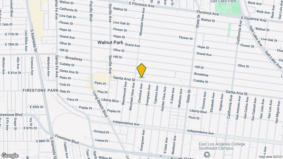 2931 Santa Ana St Map and Location Details