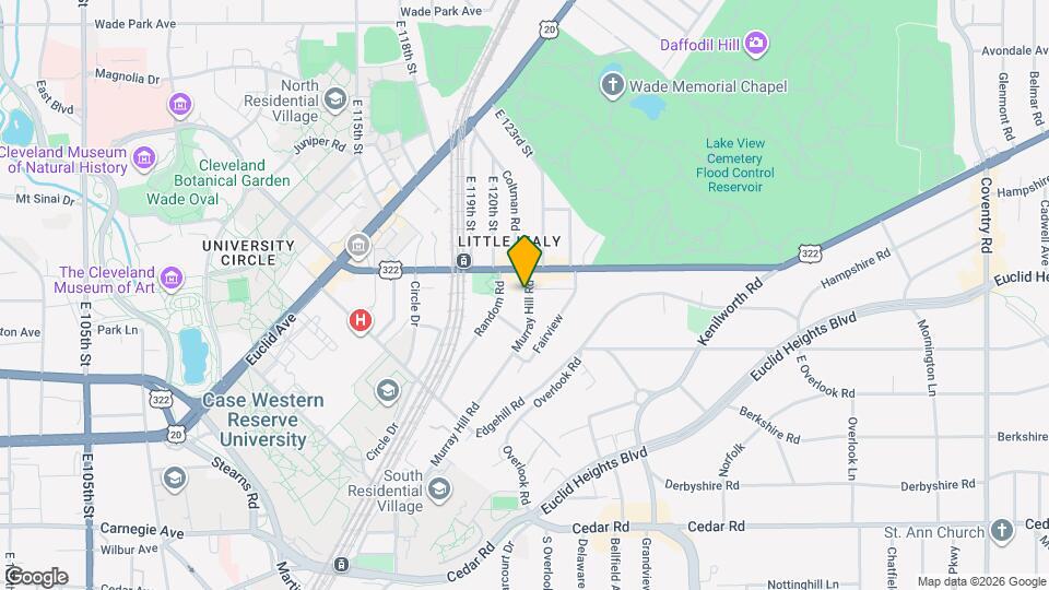 2024 Murray Hill Rd, Unit CWRU STUDENTS 1 bedroom Mapa y Detalles de la Ubicación