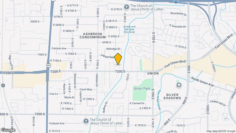 453 East Fort Union Blvd Map and Location Details