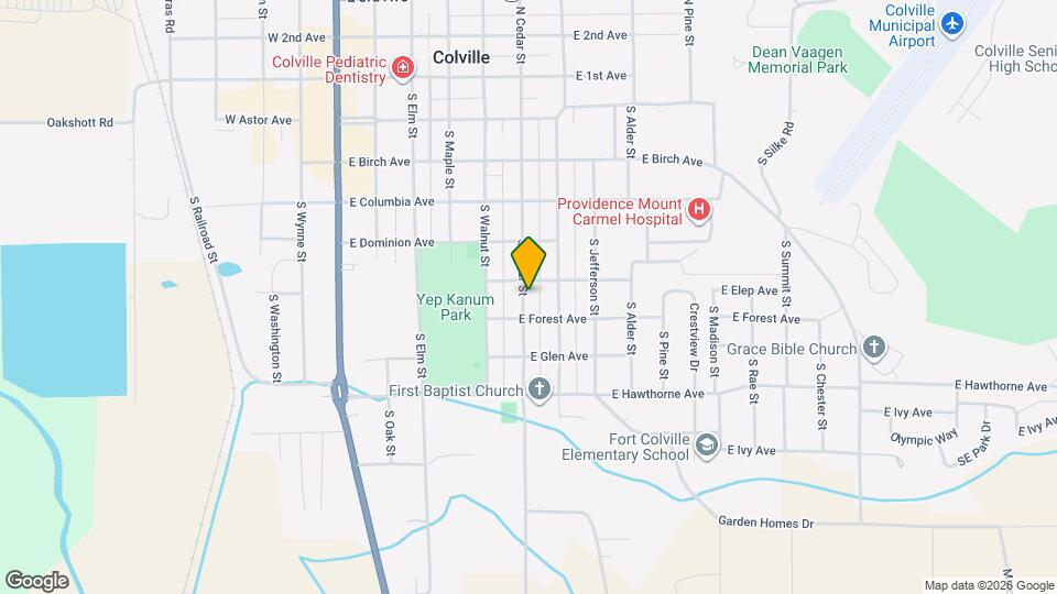 635 S Cedar St Map and Location Details