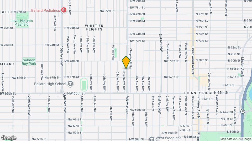 6722 Division Ave NW Map and Location Details