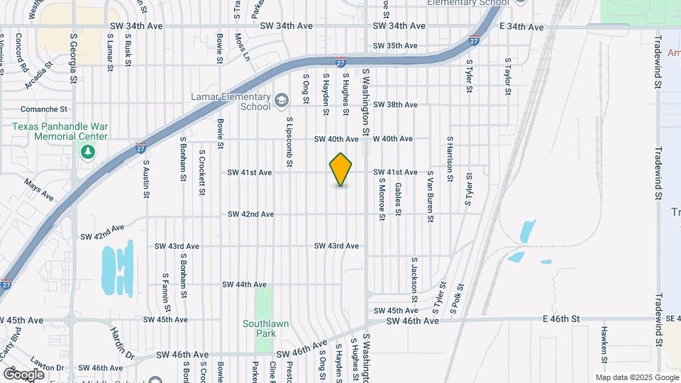 4112 S Hughes St Map and Location Details