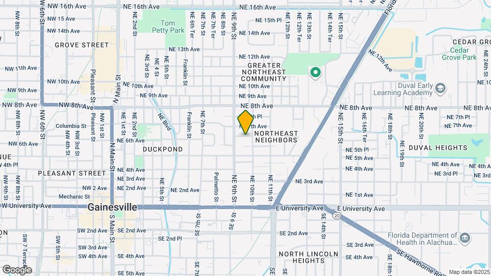 921 NE 6th Ave Map and Location Details