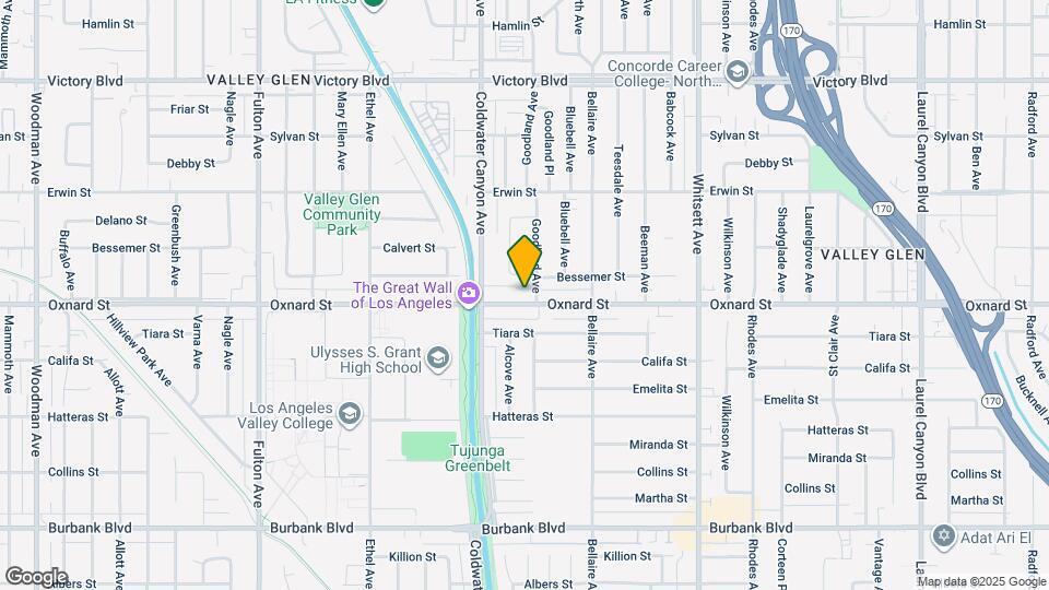 12811 Oxnard St, Unit 3 Map and Location Details