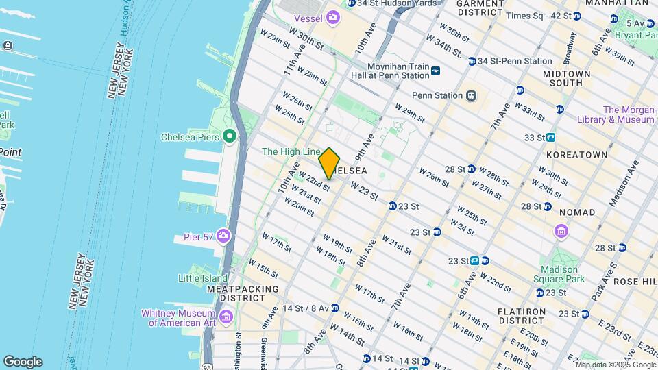 421 W 22nd St Map and Location Details