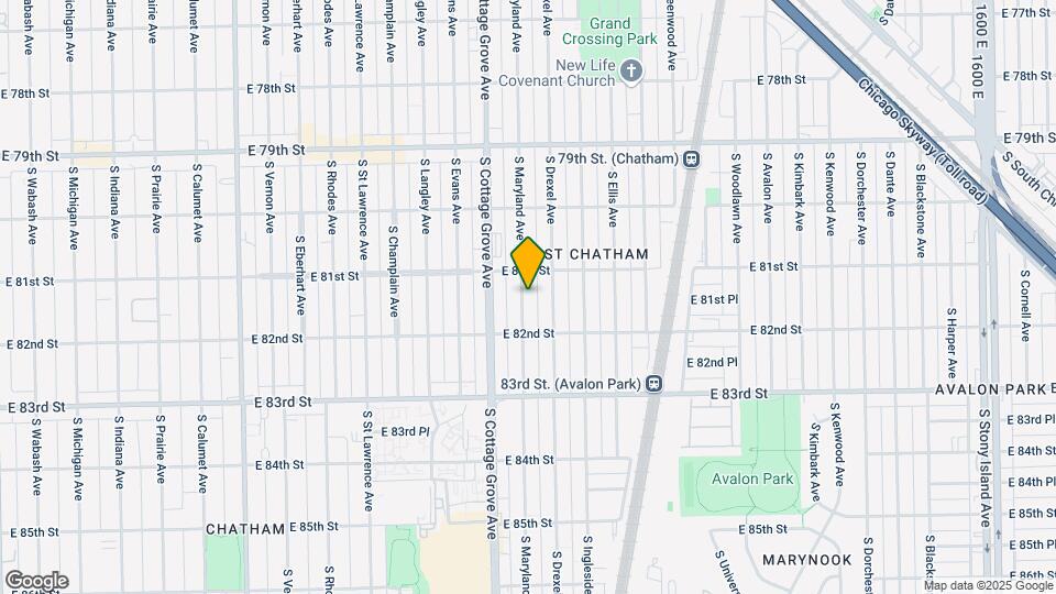 8121 S Maryland Ave Map and Location Details