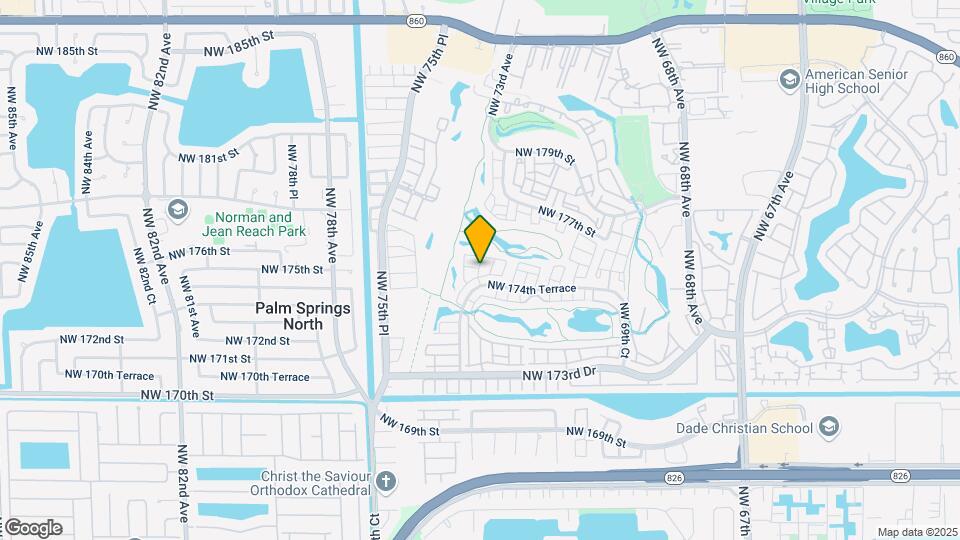 7317 NW 174th Terrace Map and Location Details