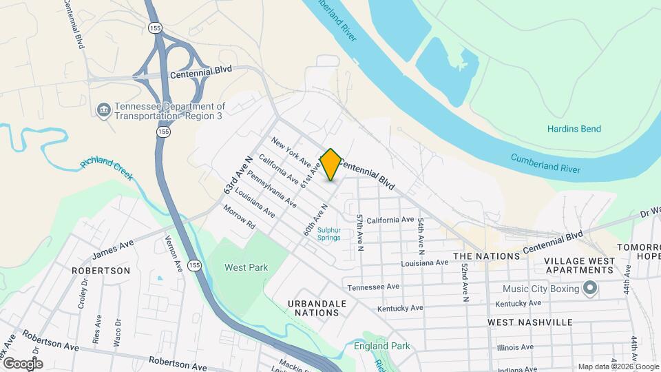 6005 New York Ave Map and Location Details