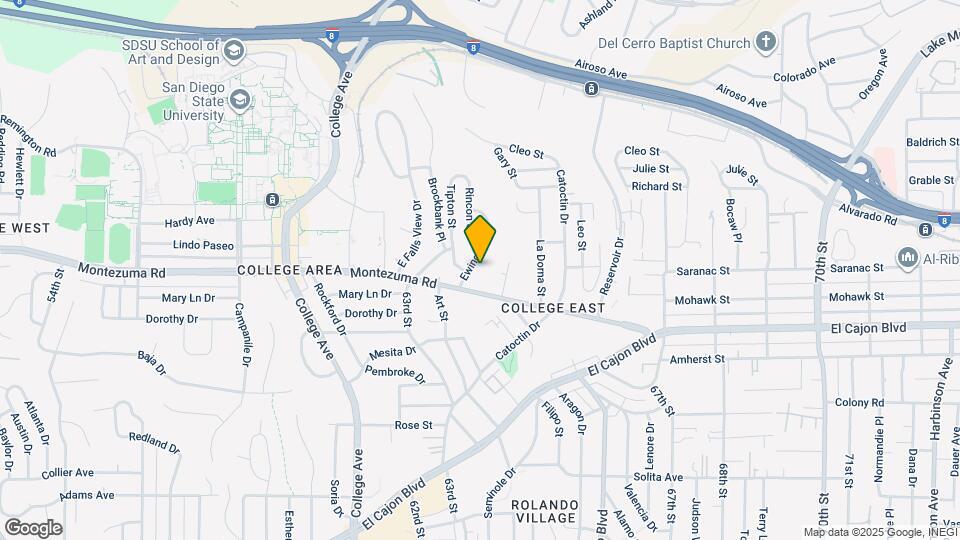 5123 Ewing St Map and Location Details