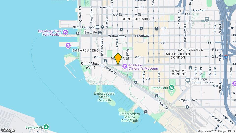 500 W Harbor Dr, Unit 313 Mapa y Detalles de la Ubicación