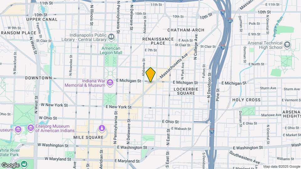 450 N Massachusetts Ave Mapa y Detalles de la Ubicación