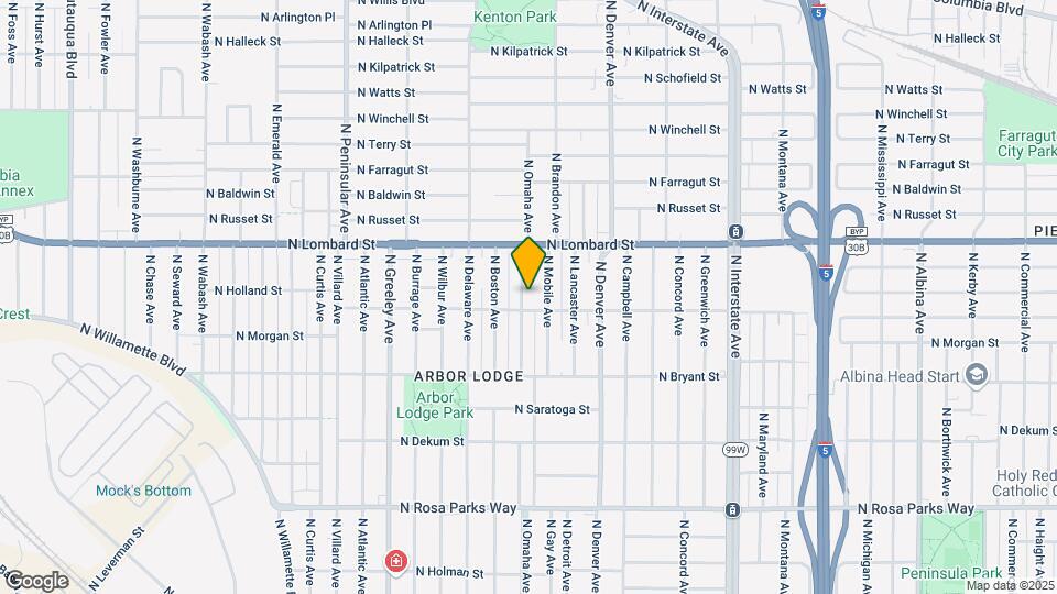 7224 N Omaha Ave Map and Location Details