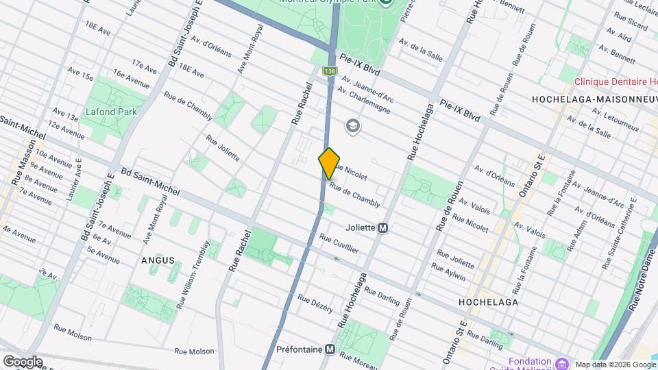 3640 Sherbrooke E Map and Location Details