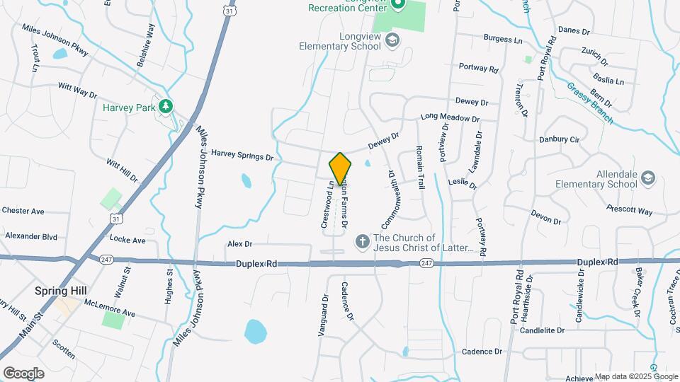 1029 Lexington Farms Dr Map and Location Details