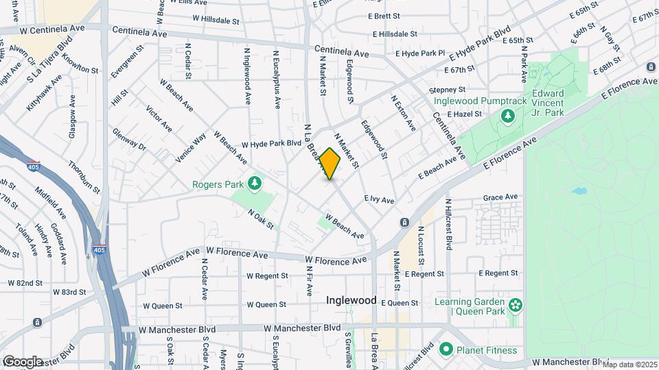 511 N La Brea Ave Map and Location Details