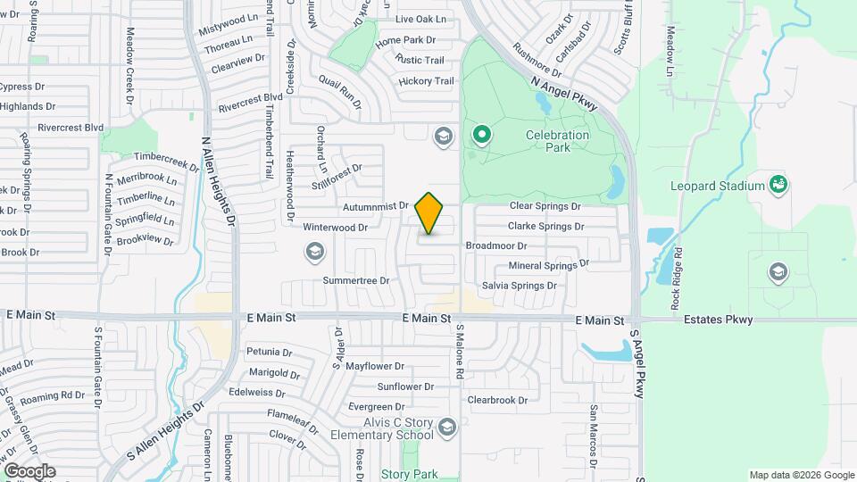 1521 Broadmoor Dr Map and Location Details