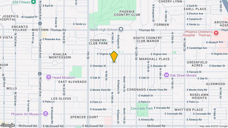 2507 N 10th St Map and Location Details