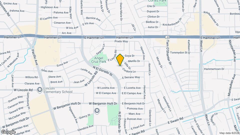 206 Cordova Ln Map and Location Details