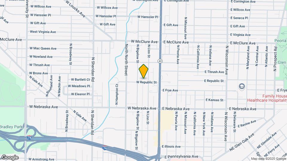 209 W Republic St Map and Location Details
