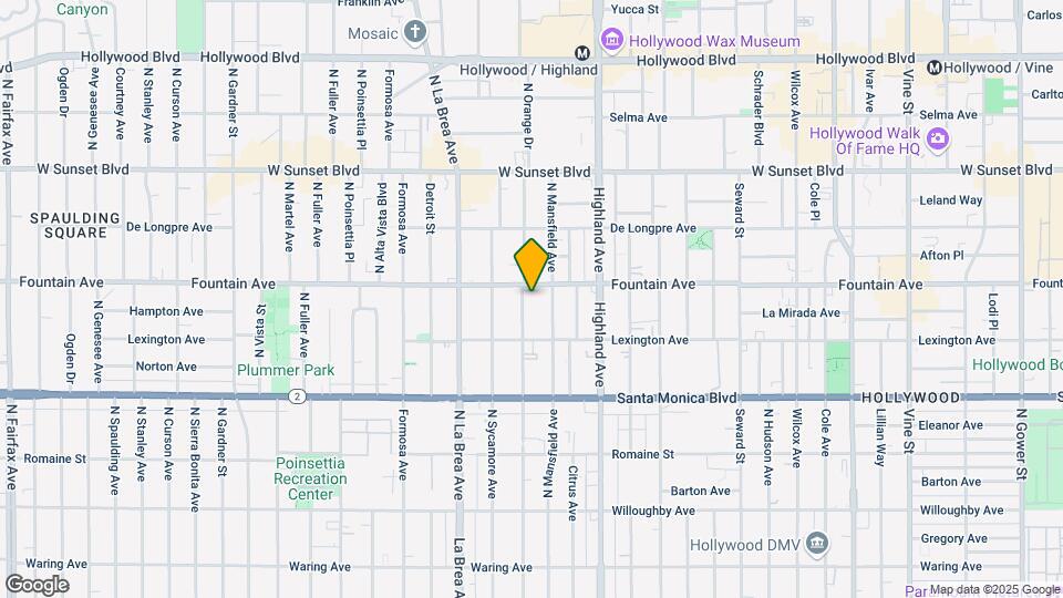 1246 N ORANGE Dr Mapa y Detalles de la Ubicación