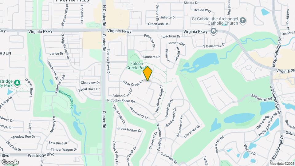 8405 Arbor Creek Ln Map and Location Details