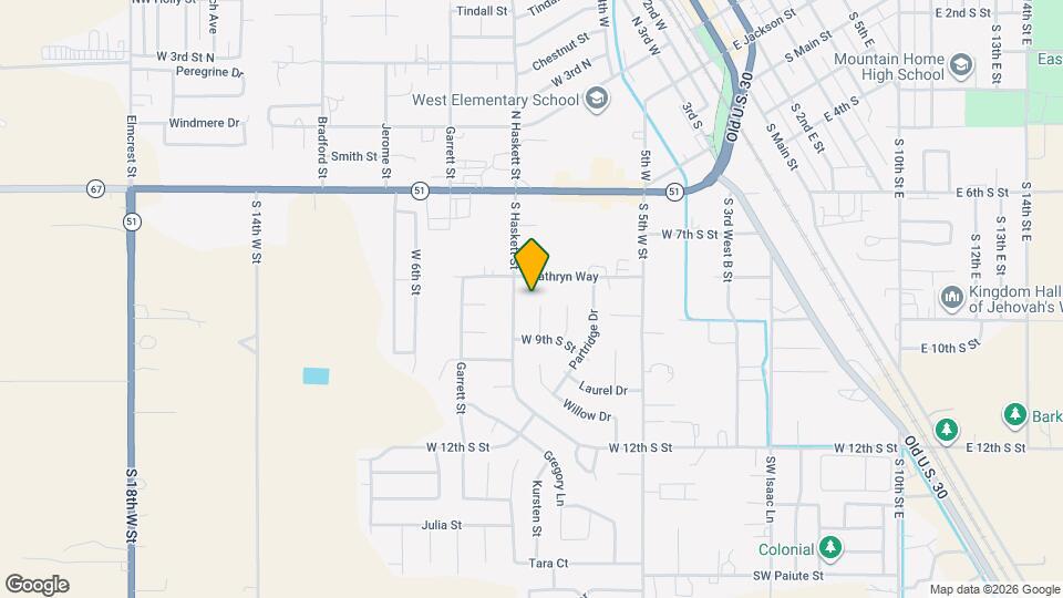 845 Aspen Pl Map and Location Details