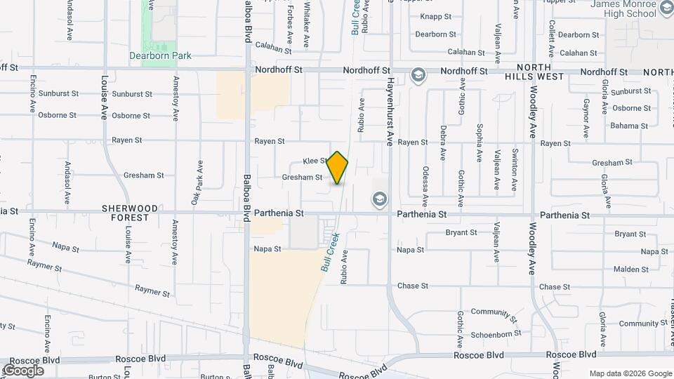 8746 Ruffner Ave Map and Location Details