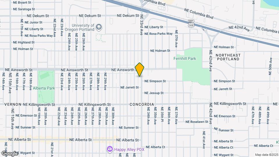 5905 NE 33rd Ave Map and Location Details