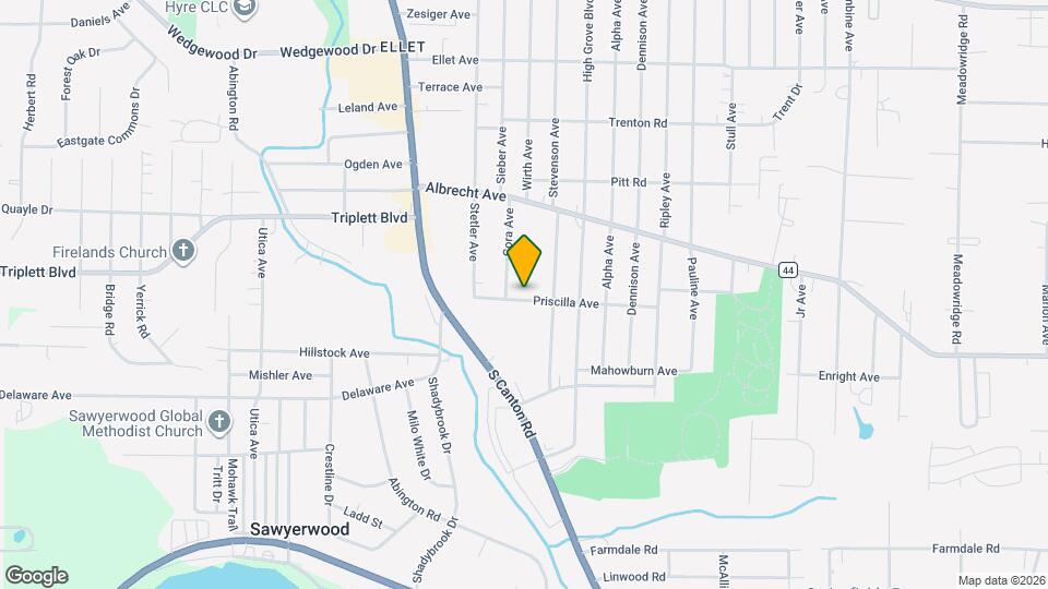 2723 Priscilla Ave Map and Location Details