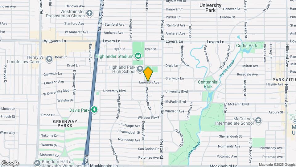 4147 Emerson Ave Map and Location Details