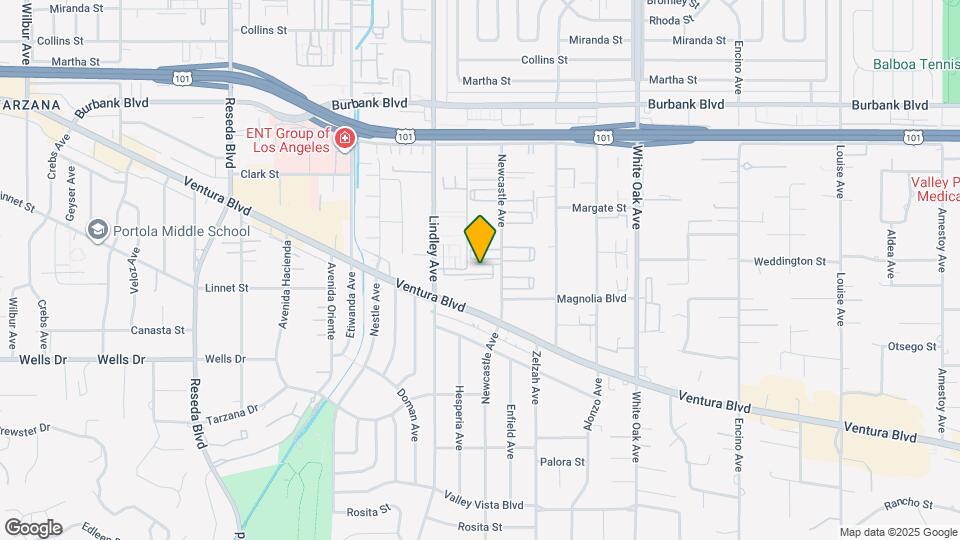 5271 Newcastle Ave Mapa y Detalles de la Ubicación