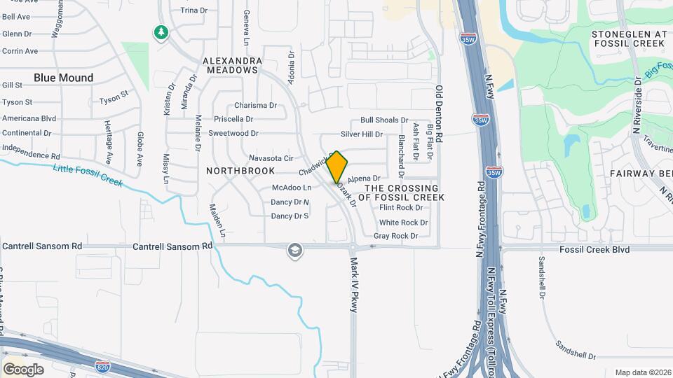 5813 Ozark Dr Map and Location Details