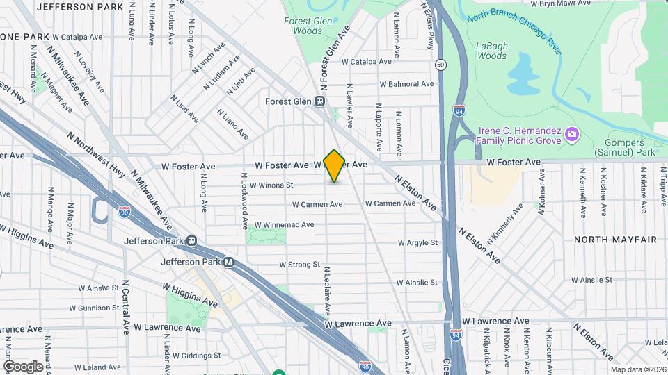 5047 W Winona St, Unit 1st Floor Mapa y Detalles de la Ubicación