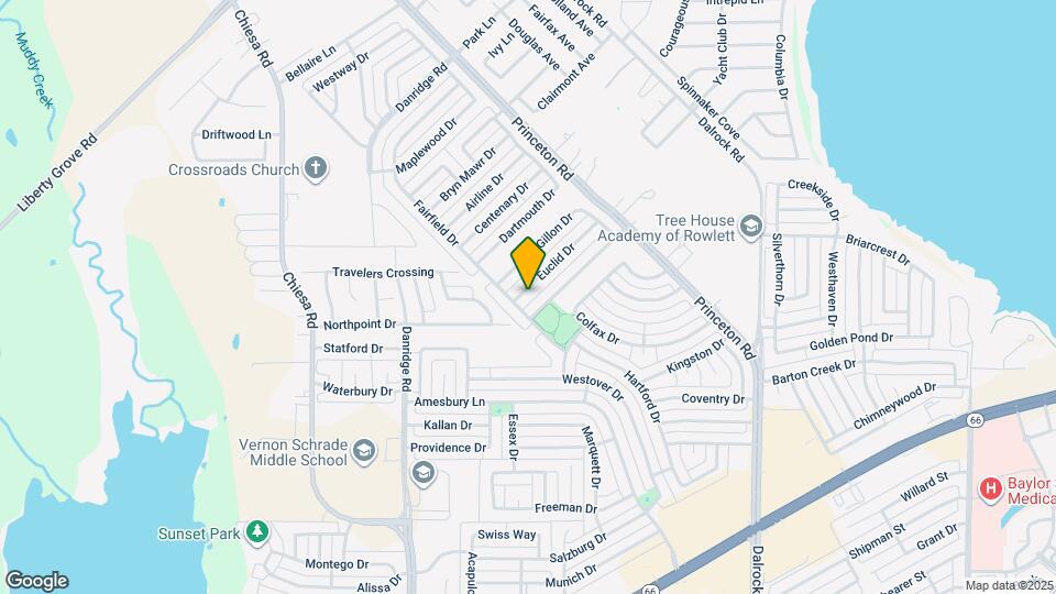 7206 Euclid Dr Map and Location Details