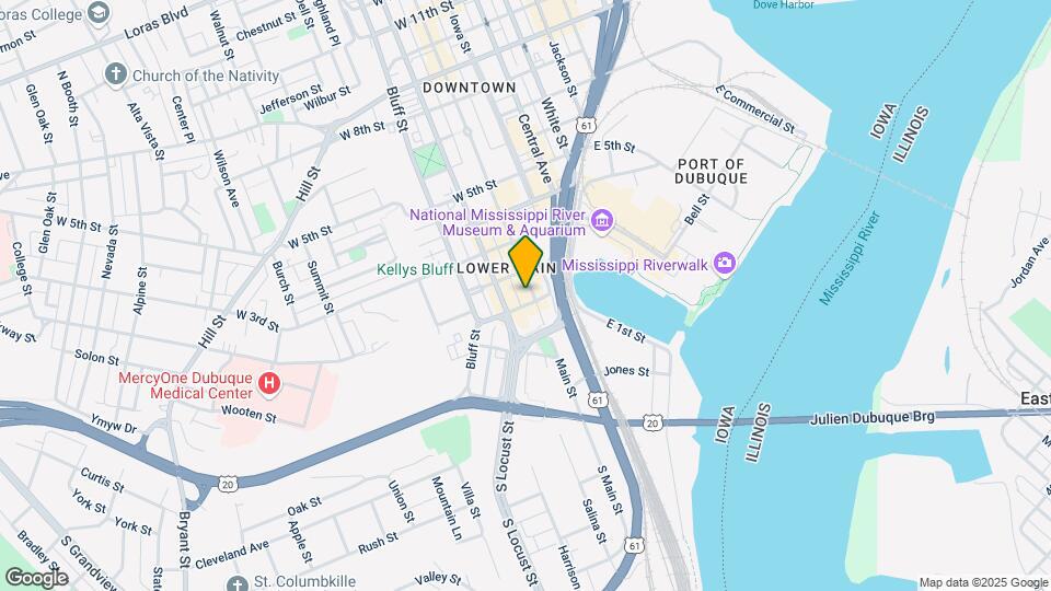 129 Main St, Unit #1 /2nd floor Map and Location Details