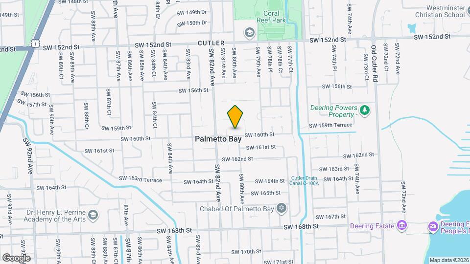 8001 SW 160th St Map and Location Details