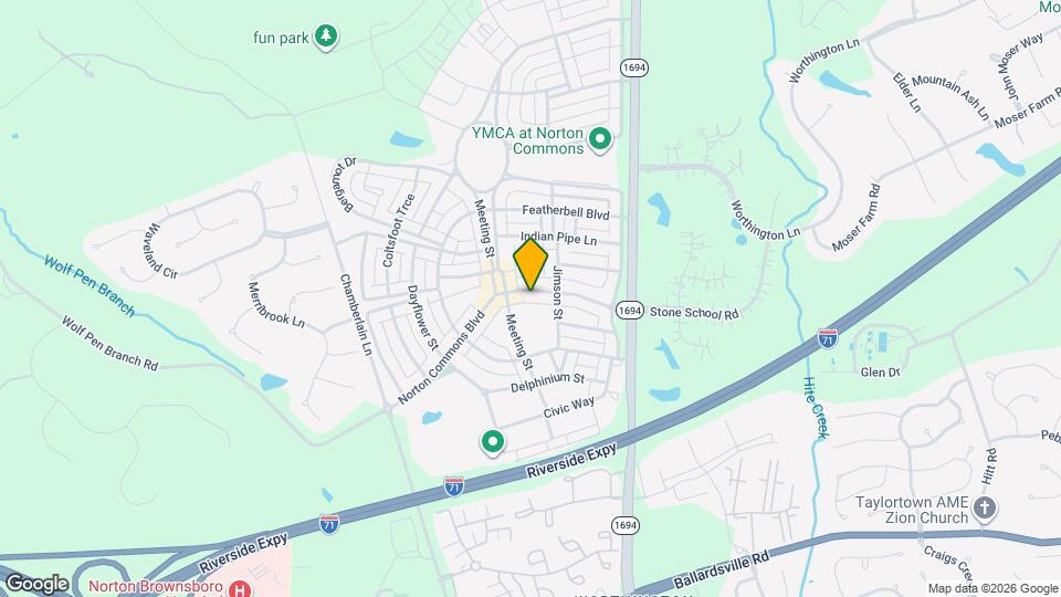 10600 Norton Commons Walk Map and Location Details