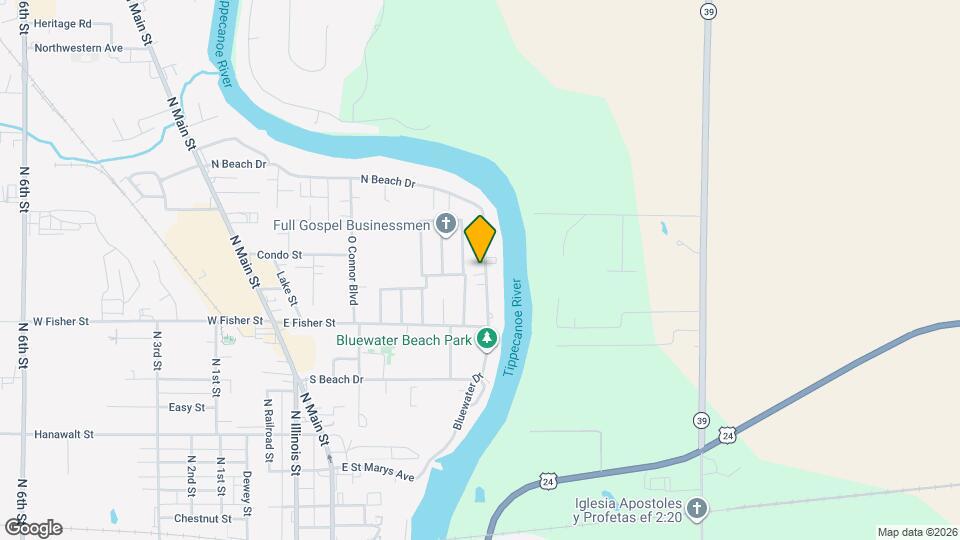 1102 Bluewater Dr, Unit B Map and Location Details